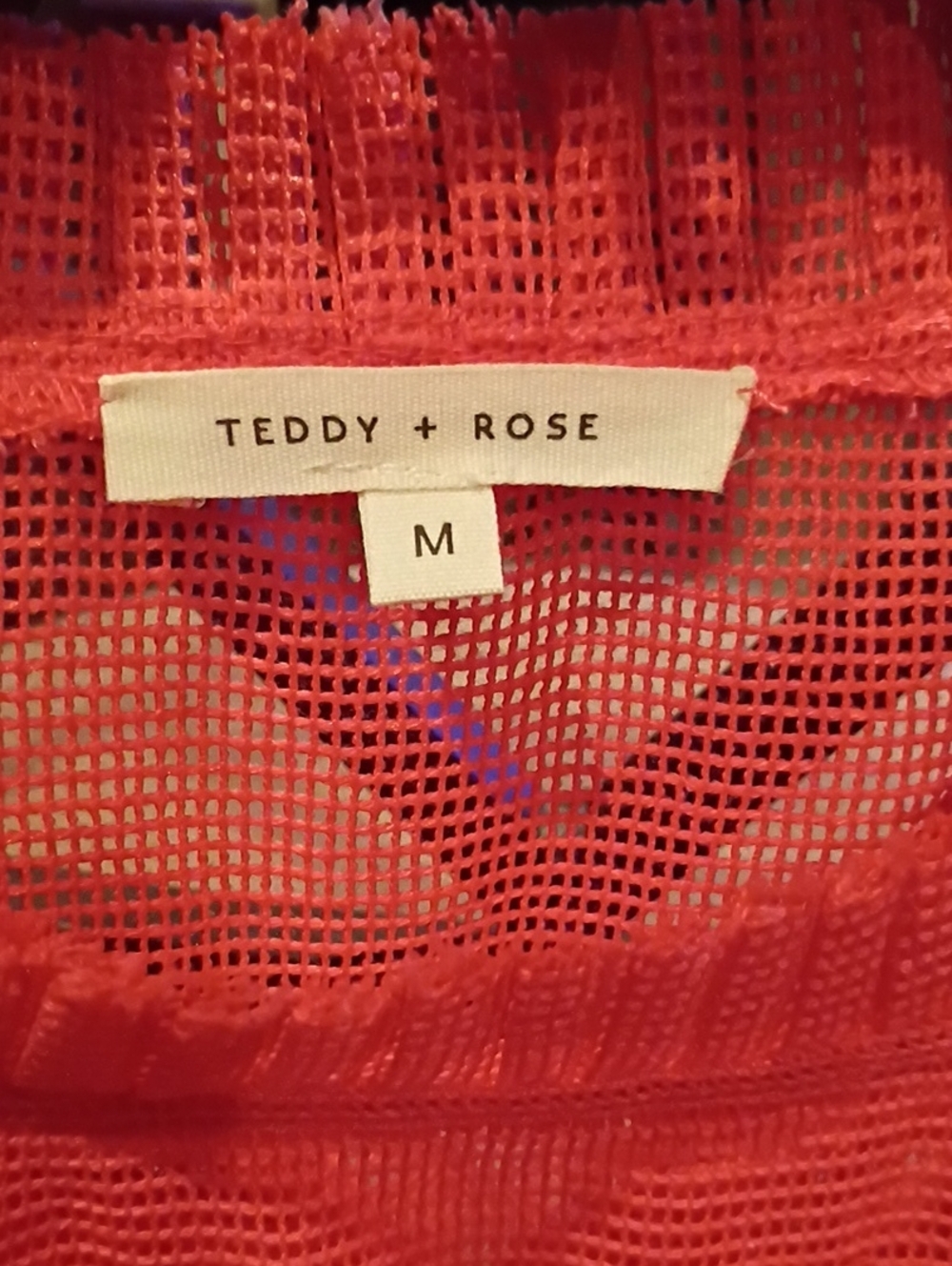 TEDDY + ROSE Burnt Orange Pleated Neckline Blouse